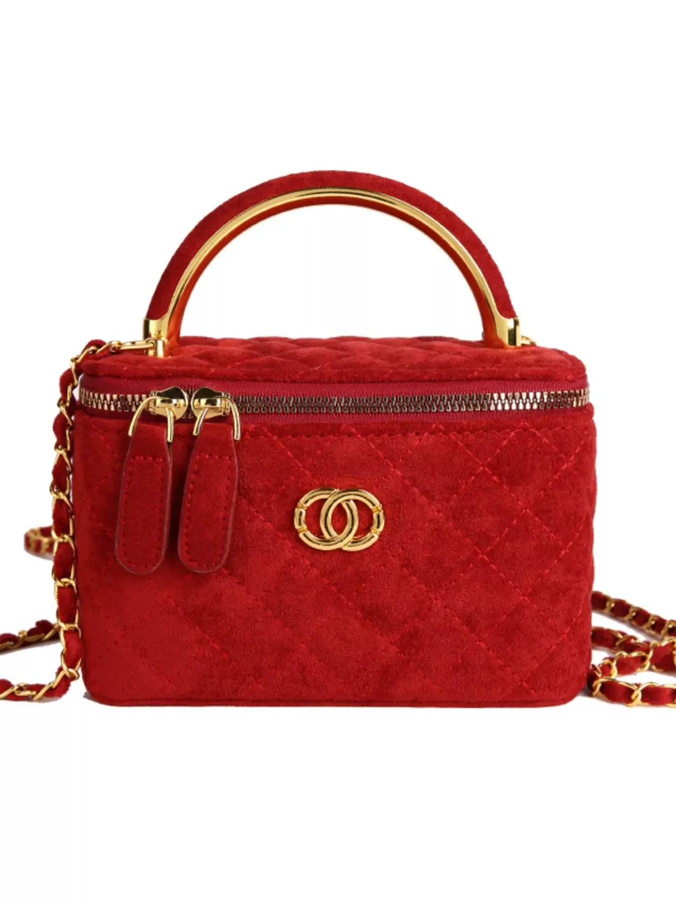 Quilted Top Handle Crossbody Bag by Partner Label
