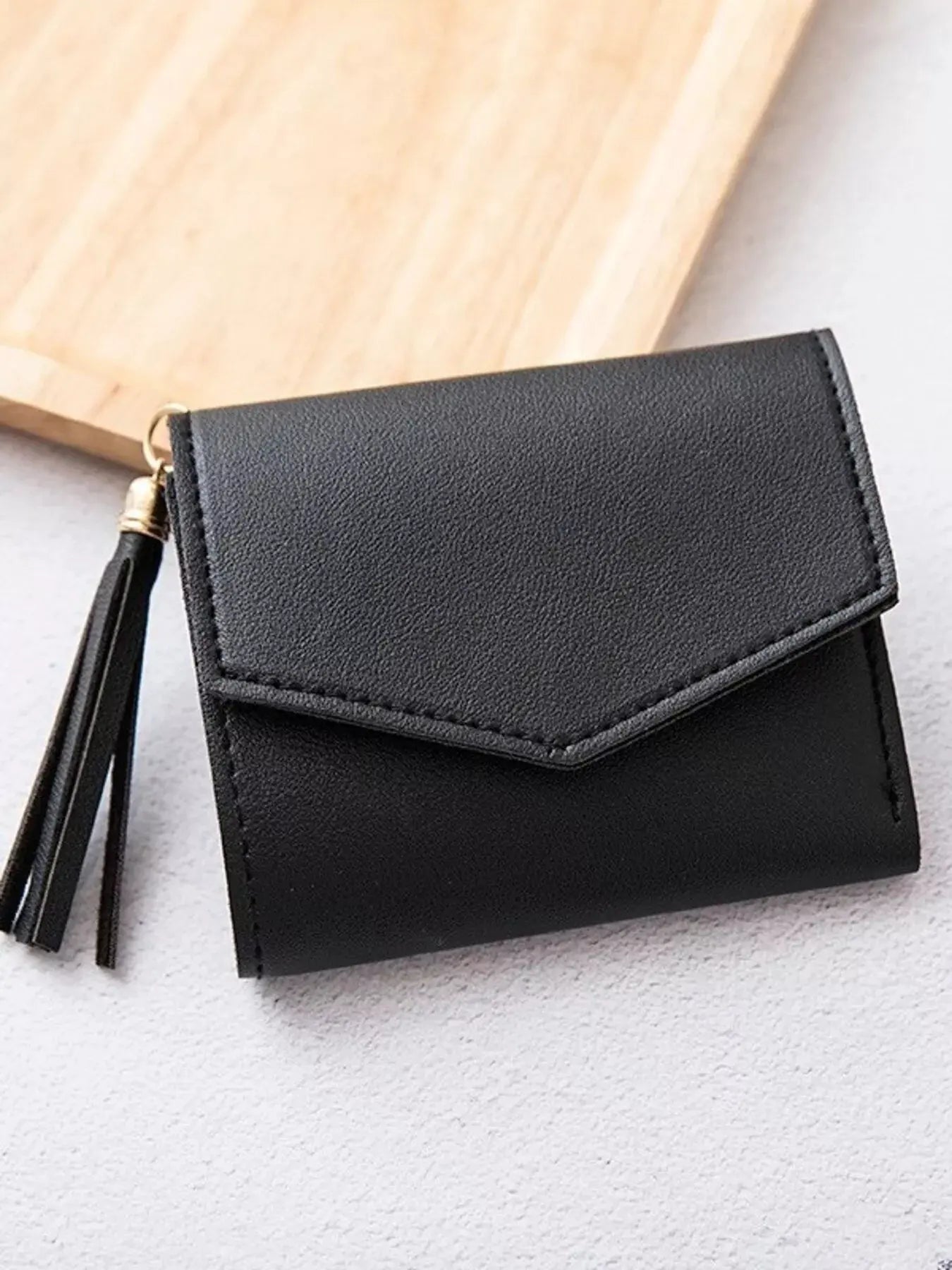 PU Leather Tassel Wallet by Partner Label