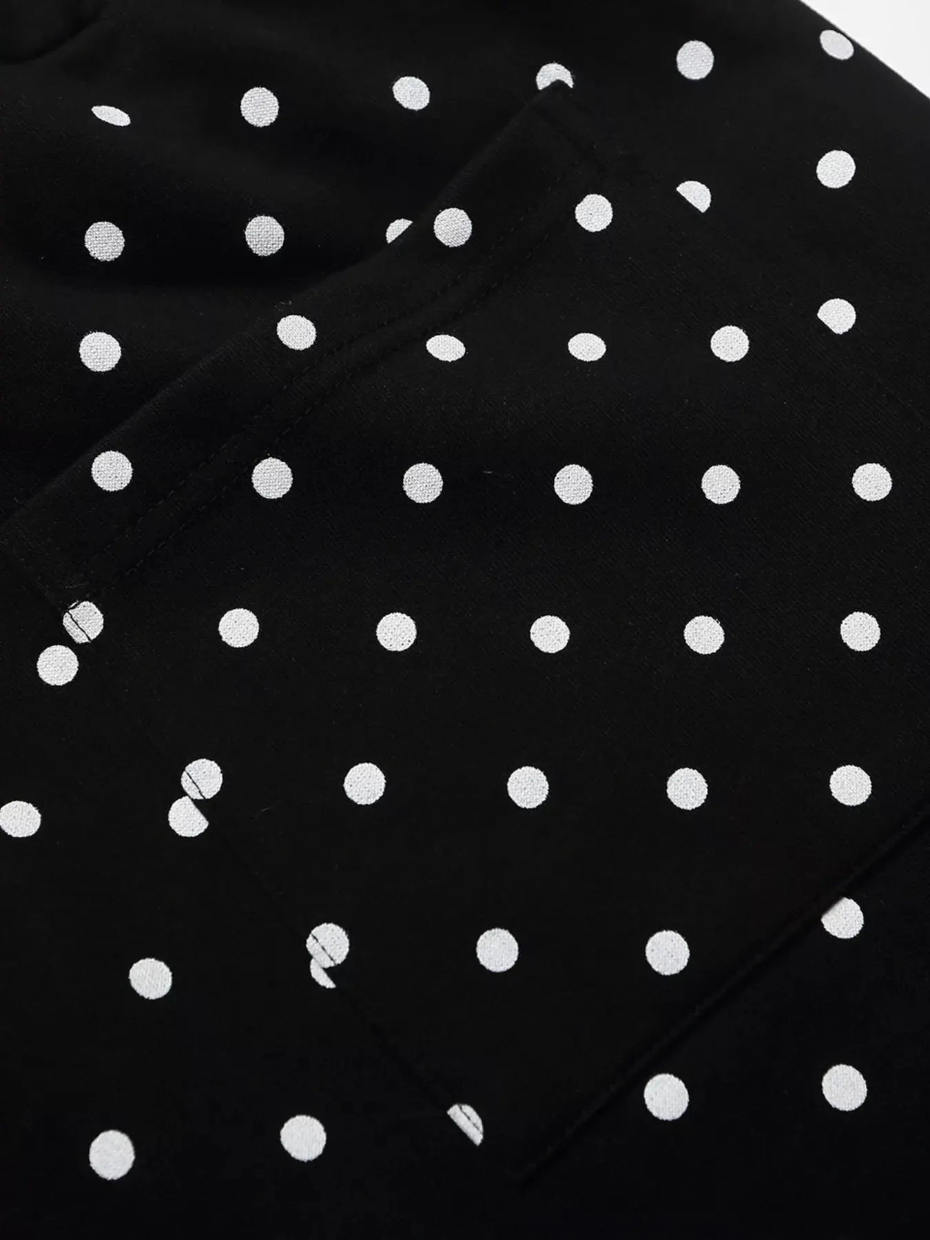 Men's Polka Dot Boxing Shorts with Camouflage Waistband by Trendsi