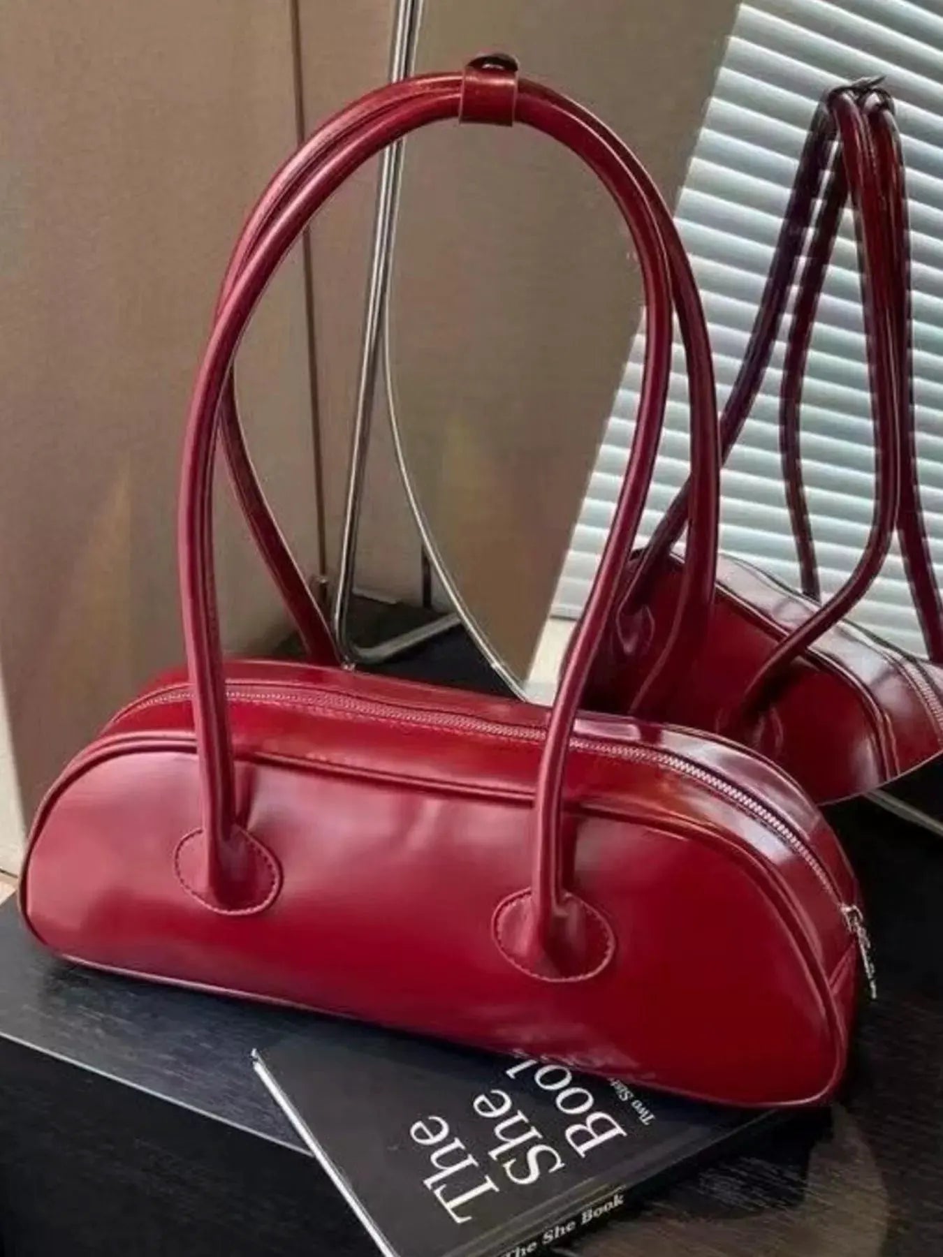 Retro Style Leather Shoulder Bag by Partner Label