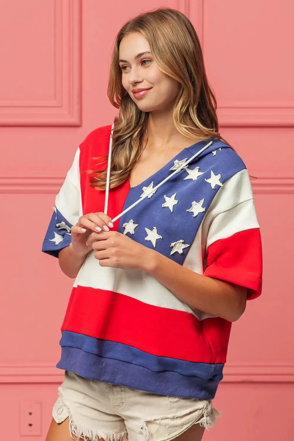 BiBi American Flag Theme Hoodie by BiBi