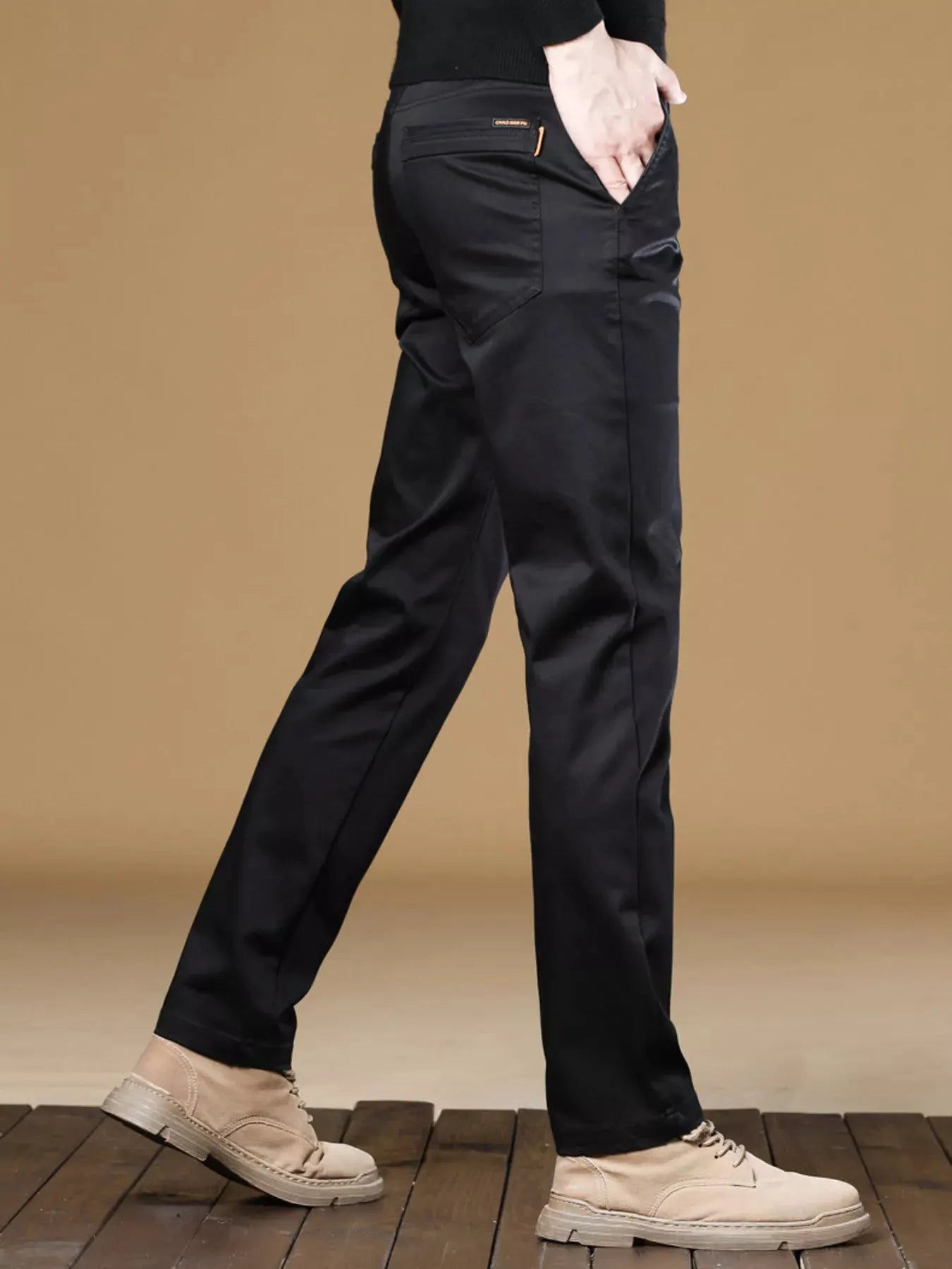 Men's Stretch Fit Casual Pants by Trendsi