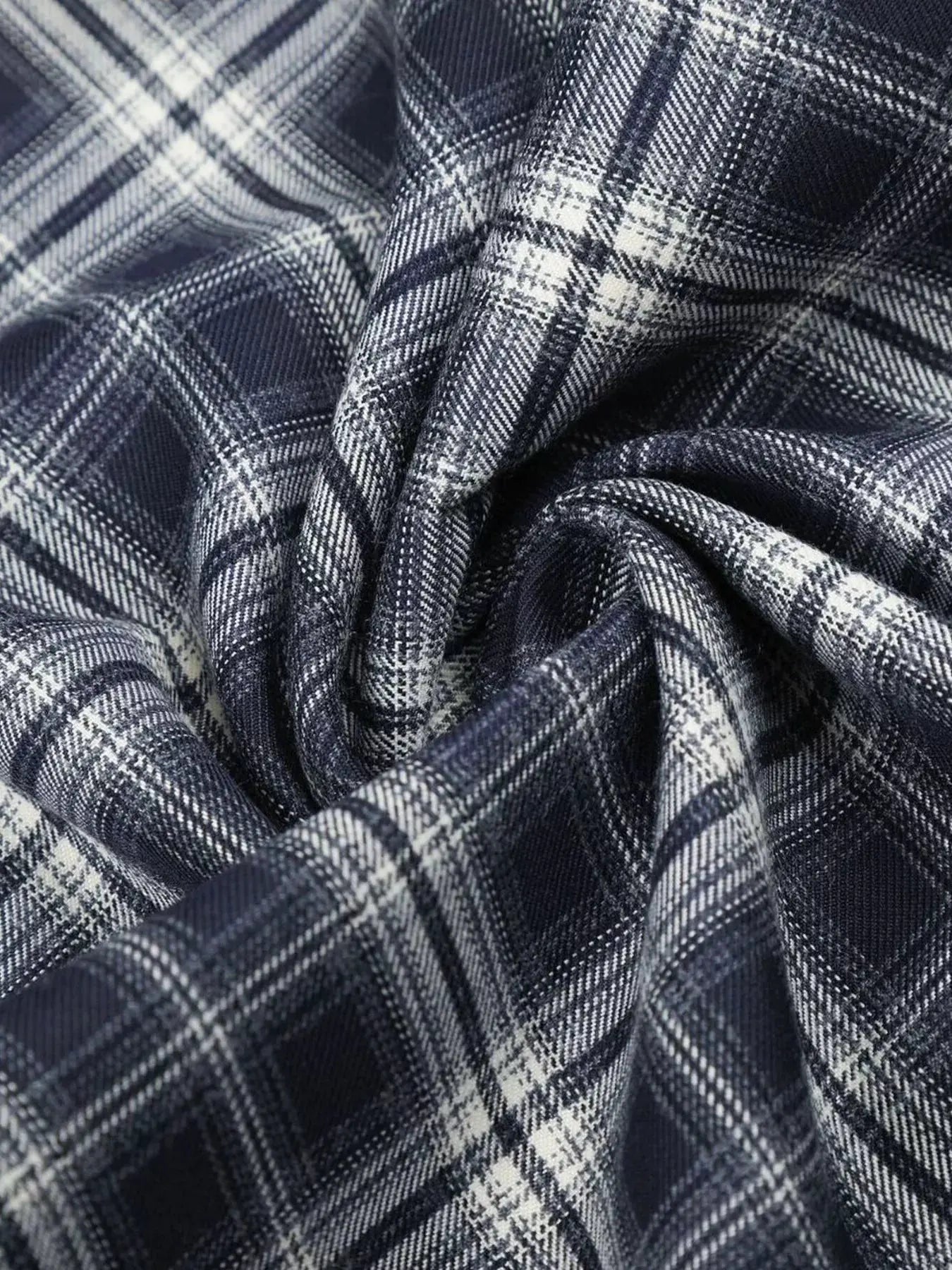 Men's Plaid Wide-Leg Pants by Trendsi