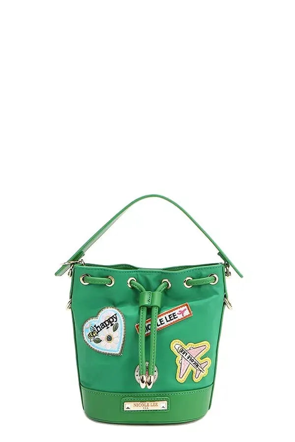 Nicole Lee USA Color Patch Bucket Bag by Nicole Lee USA