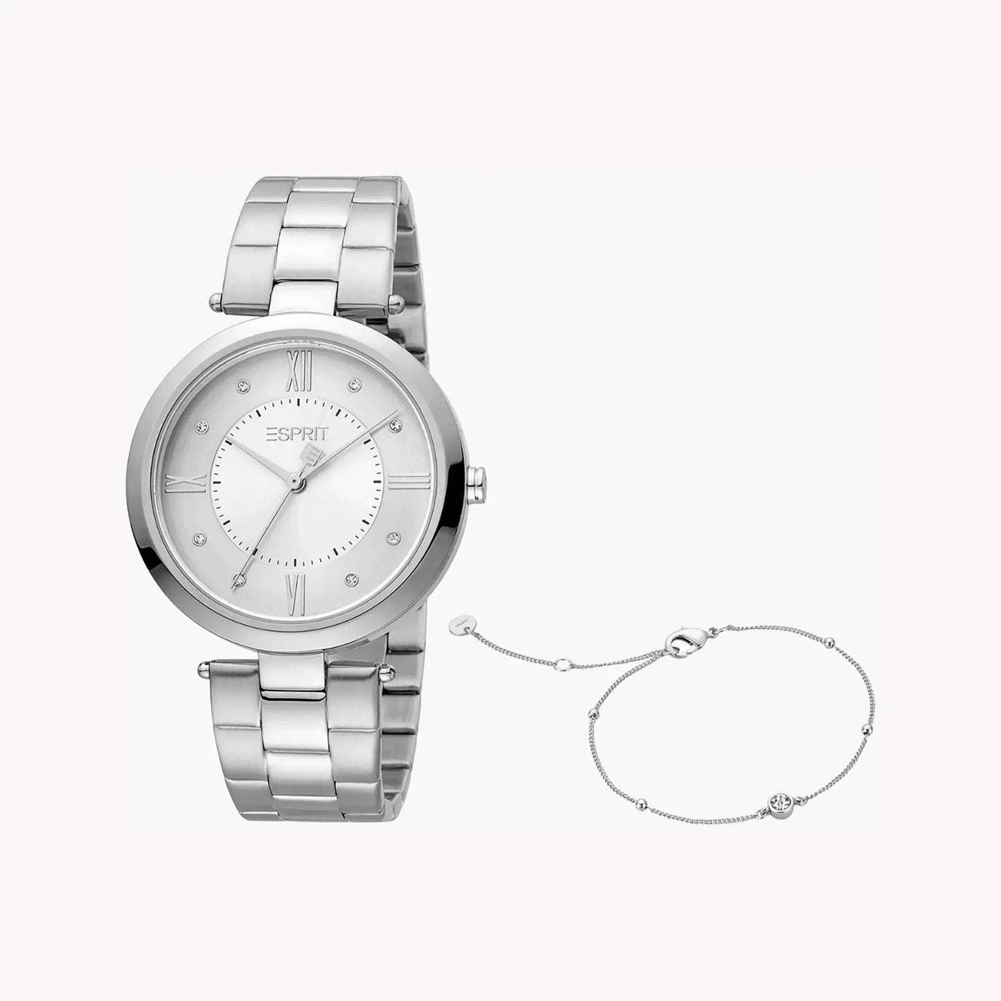 Esprit Women's Silver Stainless Steel Watch, Silver Dial | Es1l196m0035 by ESPRIT
