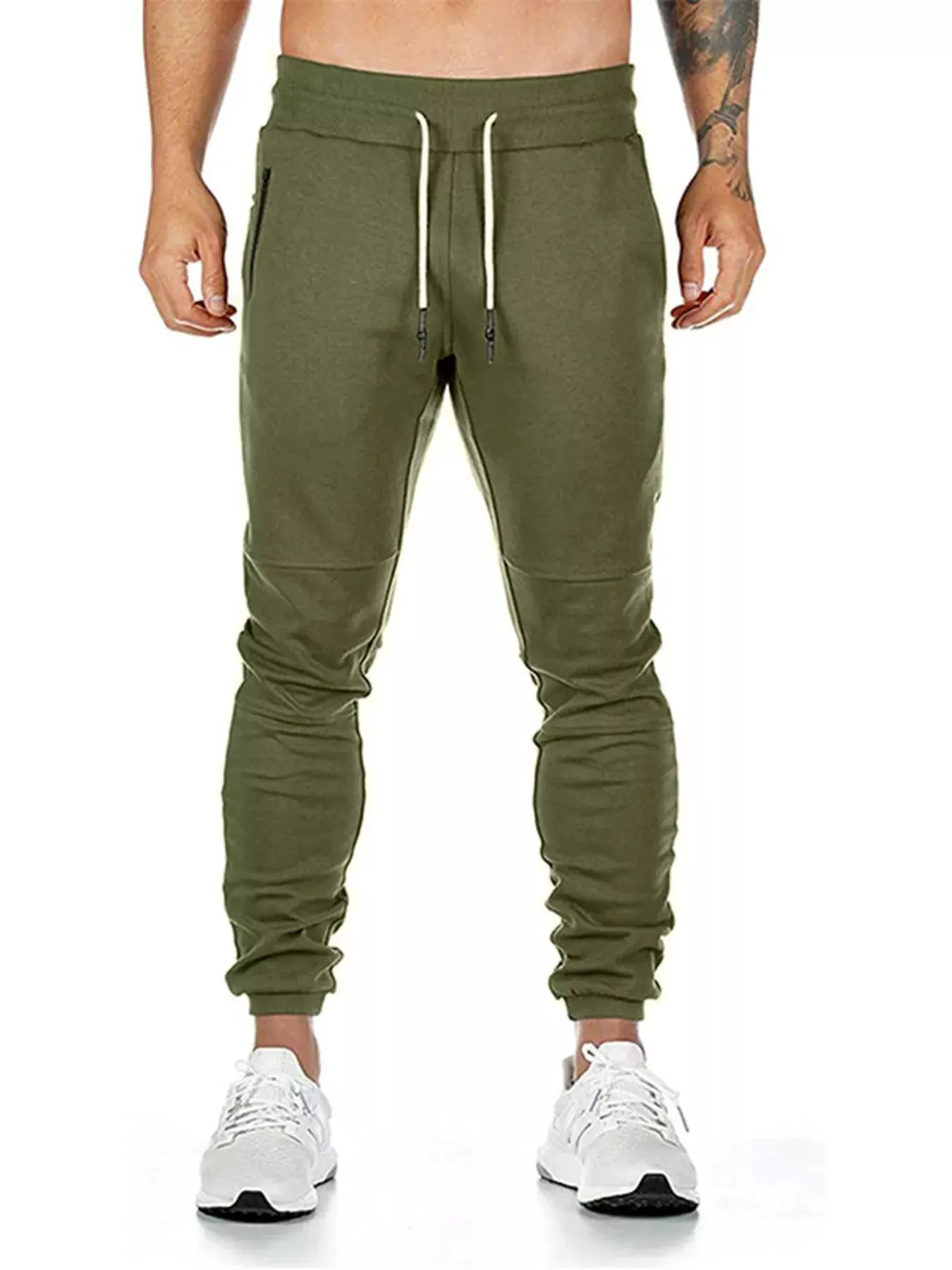 Men's Drawstring Slim Fit Joggers by Trendsi