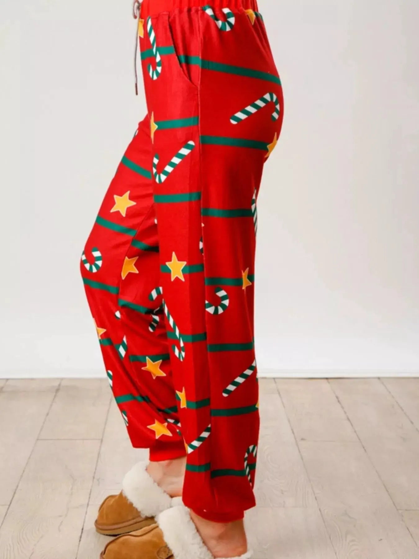 Christmas Long Sleeve Top and Pants Lounge Set by Partner Label