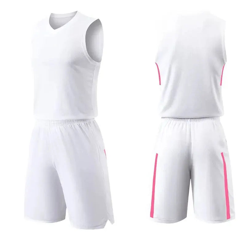 Custom Basketball Jersey Set Team Uniform for Men Women Kids Breathable Mesh Fabric by Vimost Shop