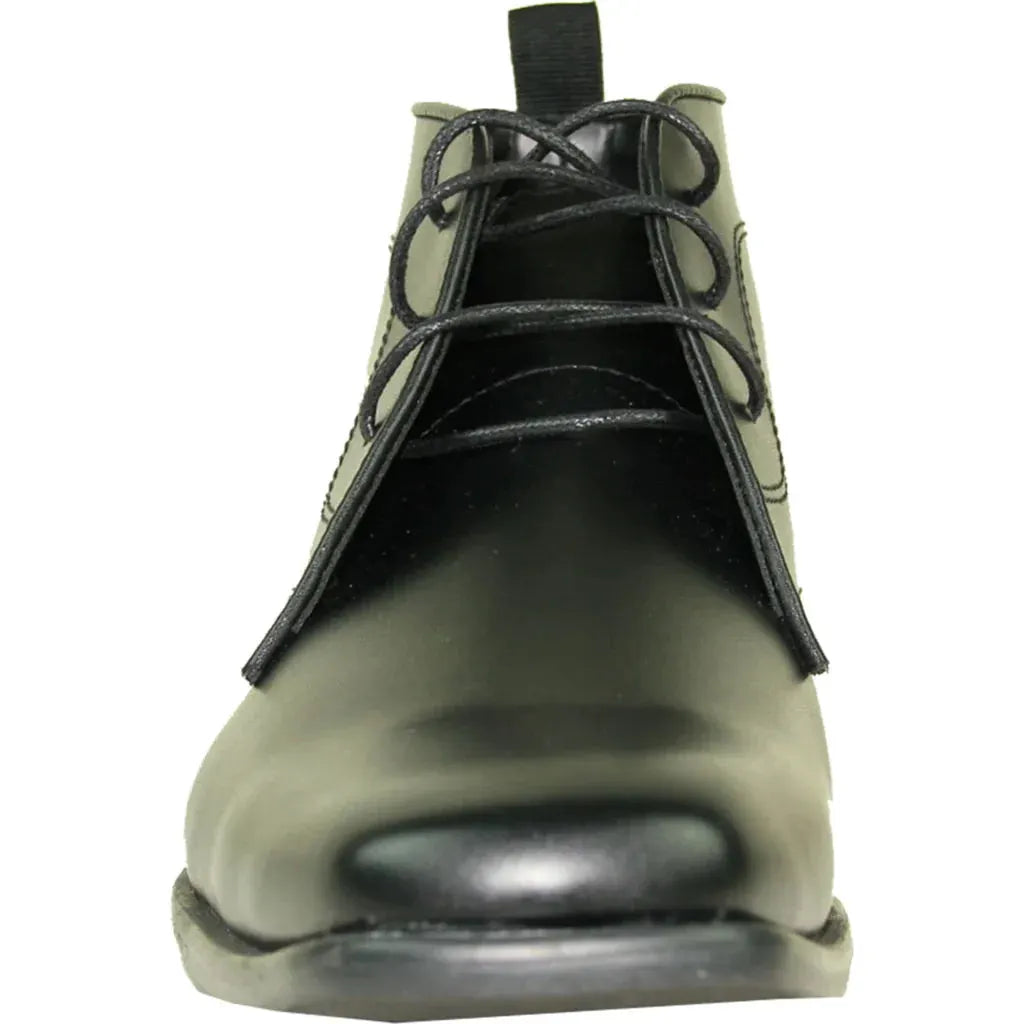 Men's Dress Boot AL02 Formal Tuxedo Upper Synthetic Leather For Prom And Wedding by Tux-USA