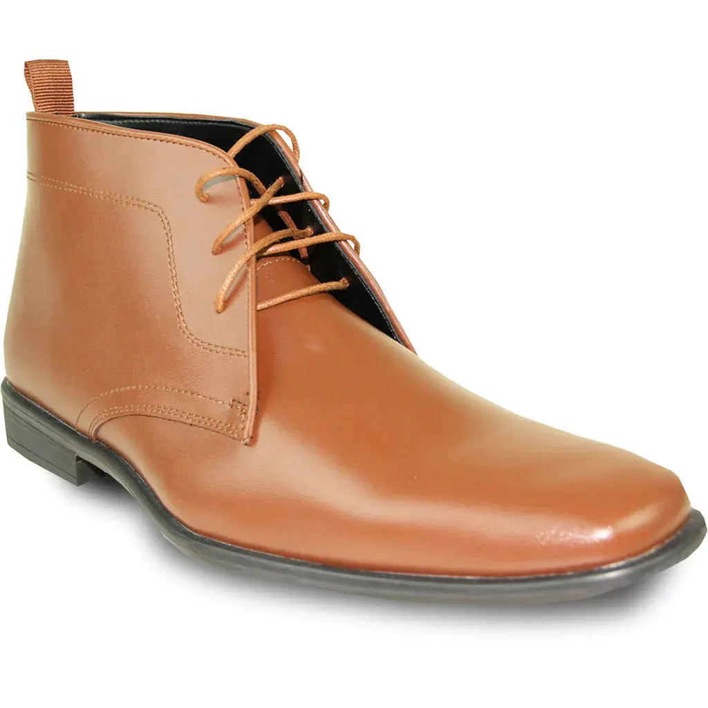 Men's Dress Boot AL02 Formal Tuxedo Upper Synthetic Leather For Prom And Wedding by Tux-USA