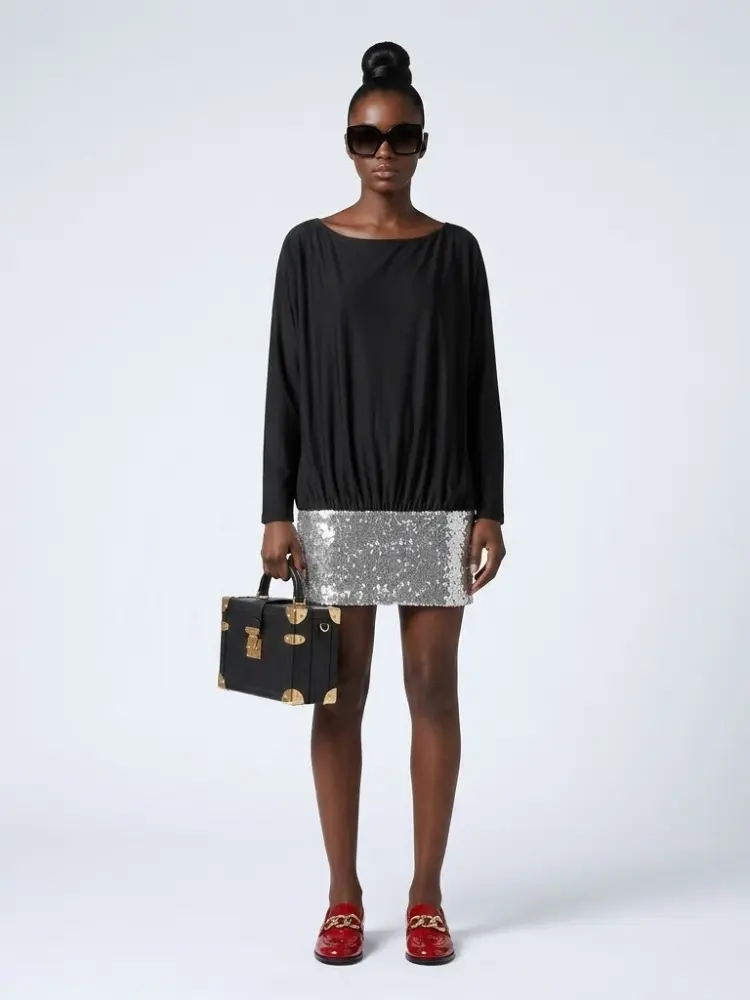 ASTOR Women's Black & Silver Dress Prêt-à-Porter BYMANYC ® New York by BYMANYC ® New York