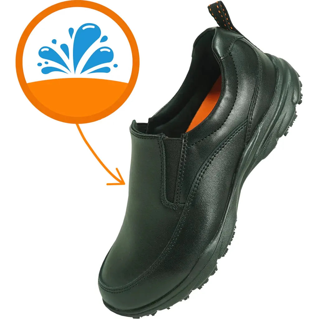 VANGELO Women Slip Resistant Shoe AVA-3 Black by Tux-USA