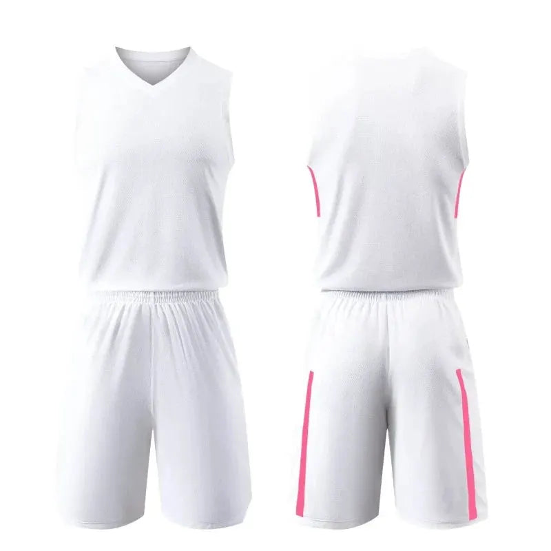 Custom Basketball Jersey Set Team Uniform for Men Women Kids Breathable Mesh Fabric by Vimost Shop