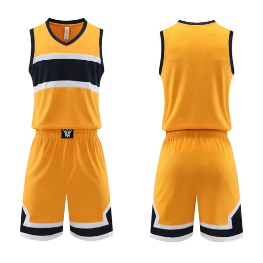 Plus Size Mens Oversized Basketball Jersey Set Sleeveless Shirt and Pants Print by Vimost Shop