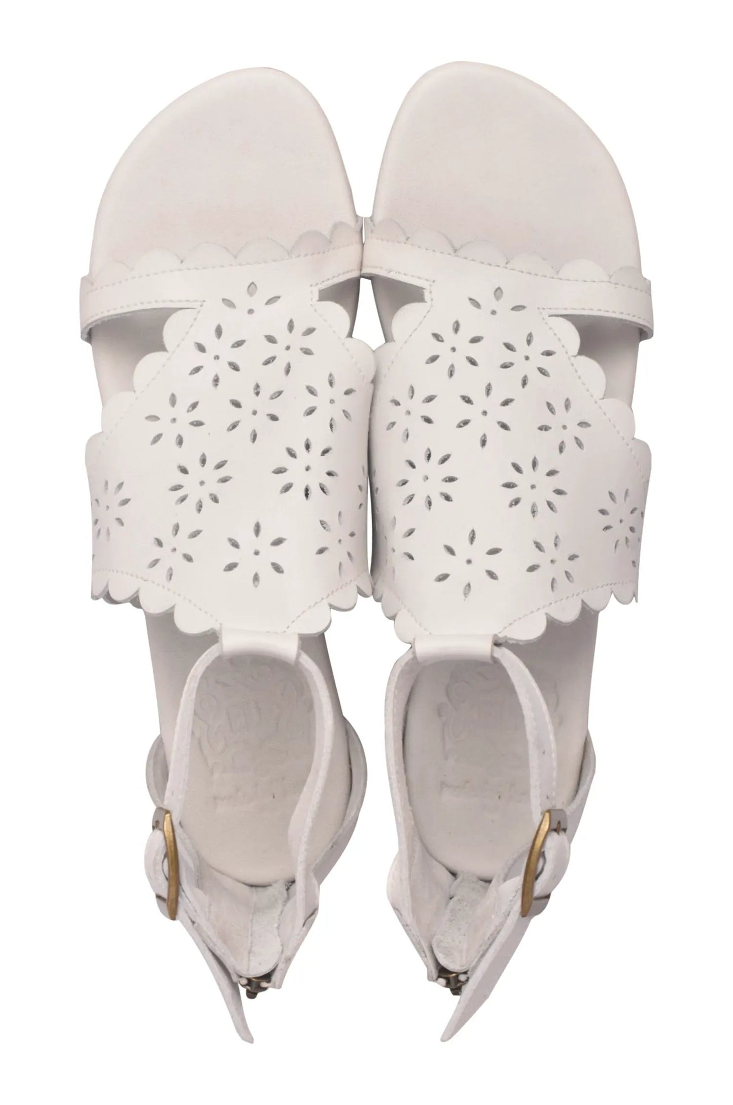 Al Fresco Cut-Out Leather Sandals by ELF