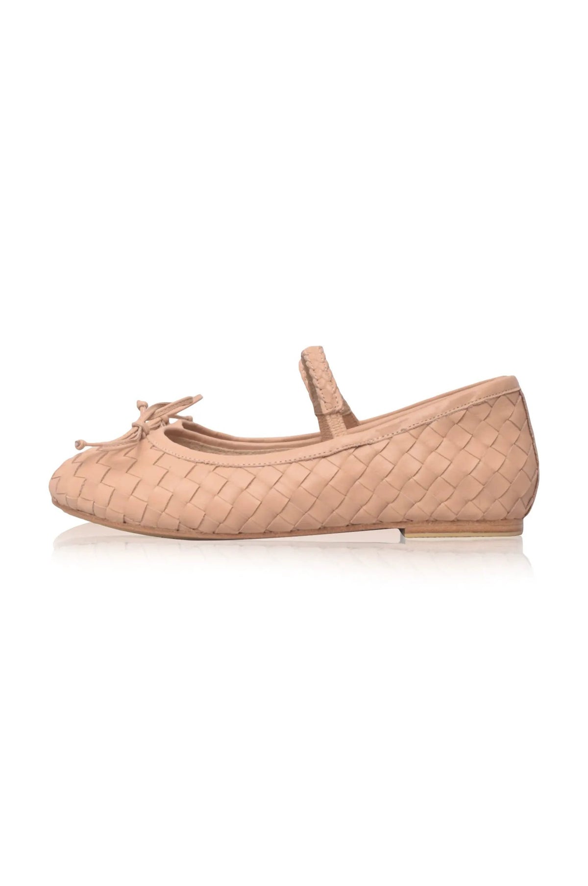 Marisol Woven Leather Ballet Flats by ELF