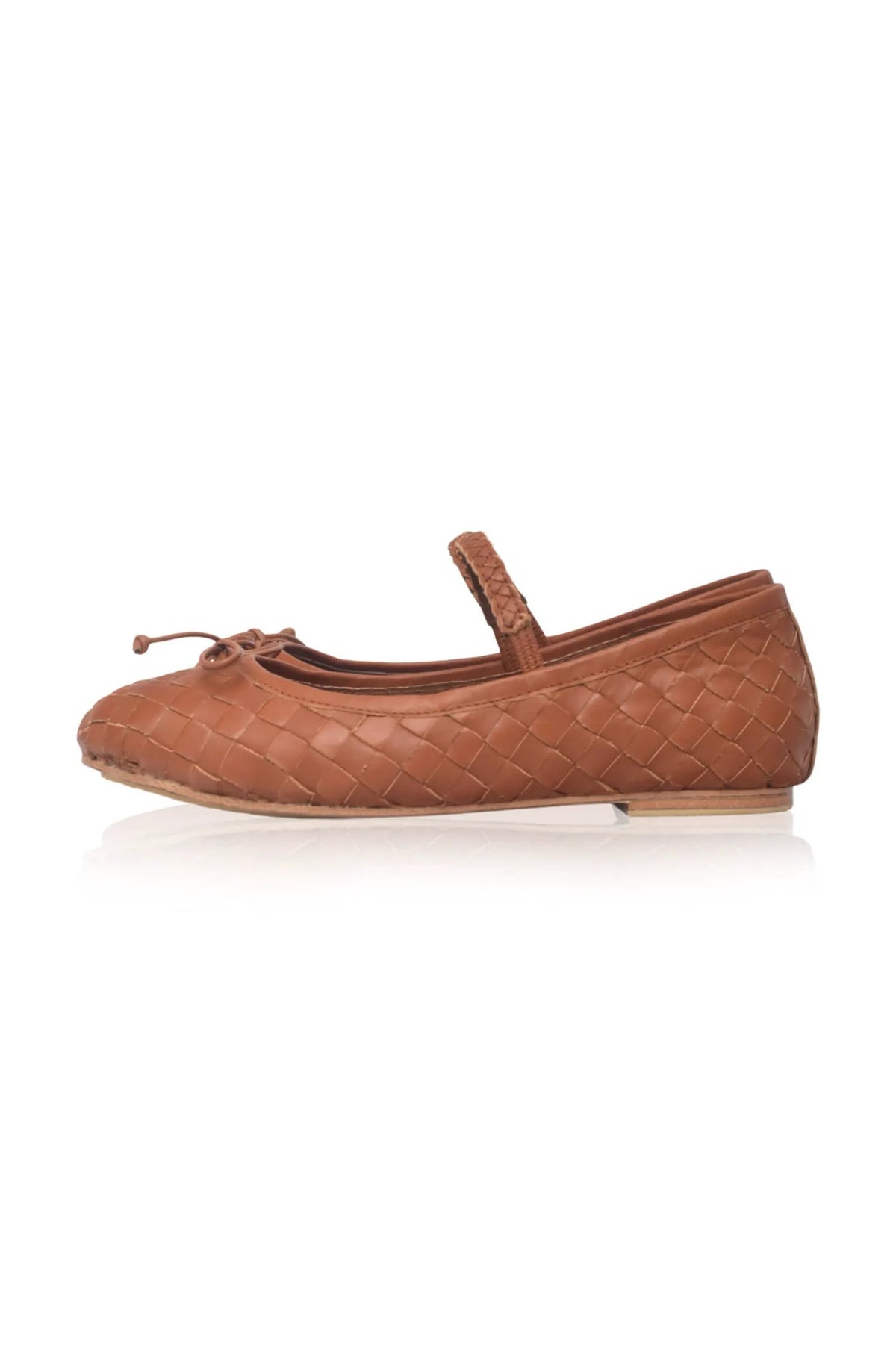 Marisol Woven Leather Ballet Flats by ELF