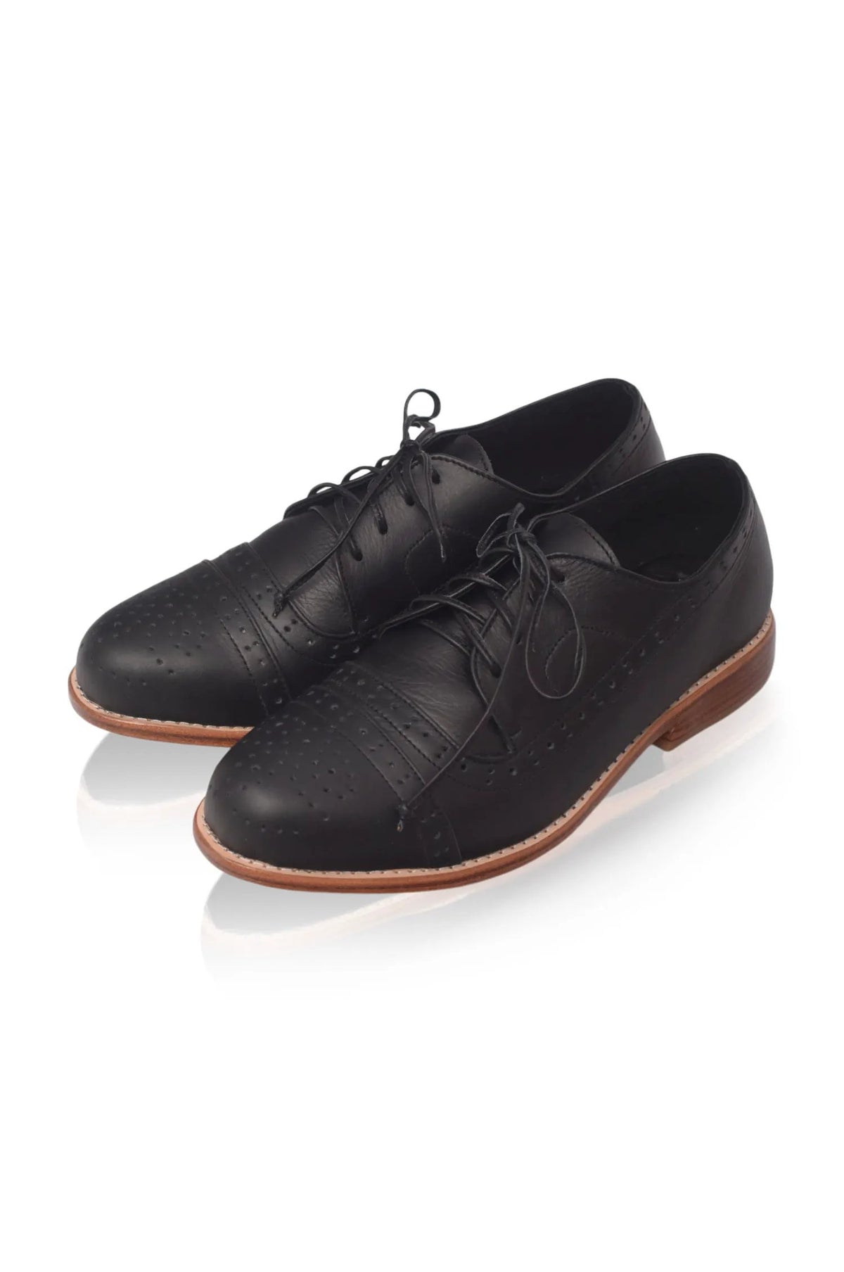Aspen Brogue Leather Oxfords by ELF