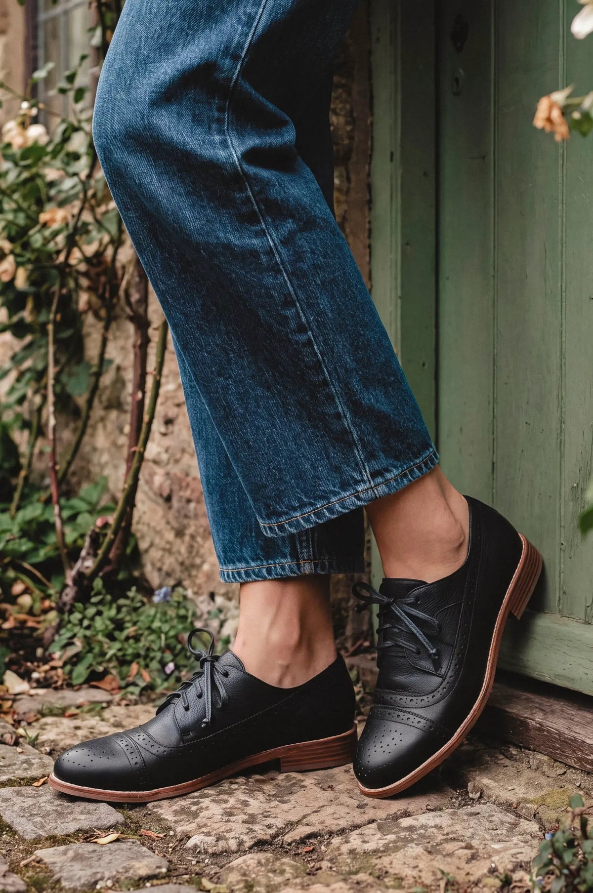 Aspen Brogue Leather Oxfords by ELF