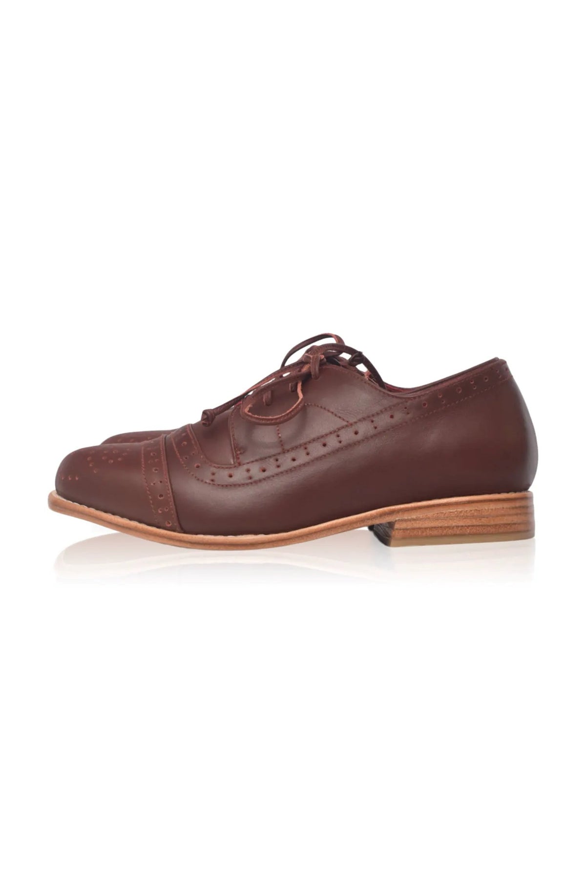 Men's Elf Aspen Brogue Leather Oxfords Featuring Exquisite Cap Toe Detailing by ELF