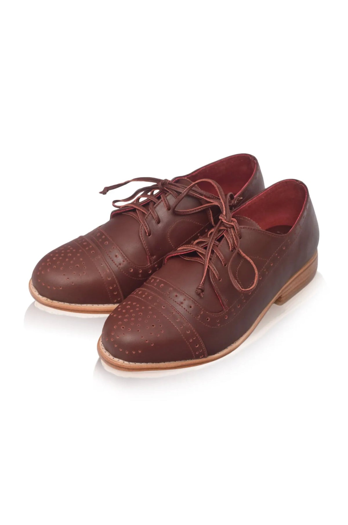 Men's Elf Aspen Brogue Leather Oxfords Featuring Exquisite Cap Toe Detailing by ELF