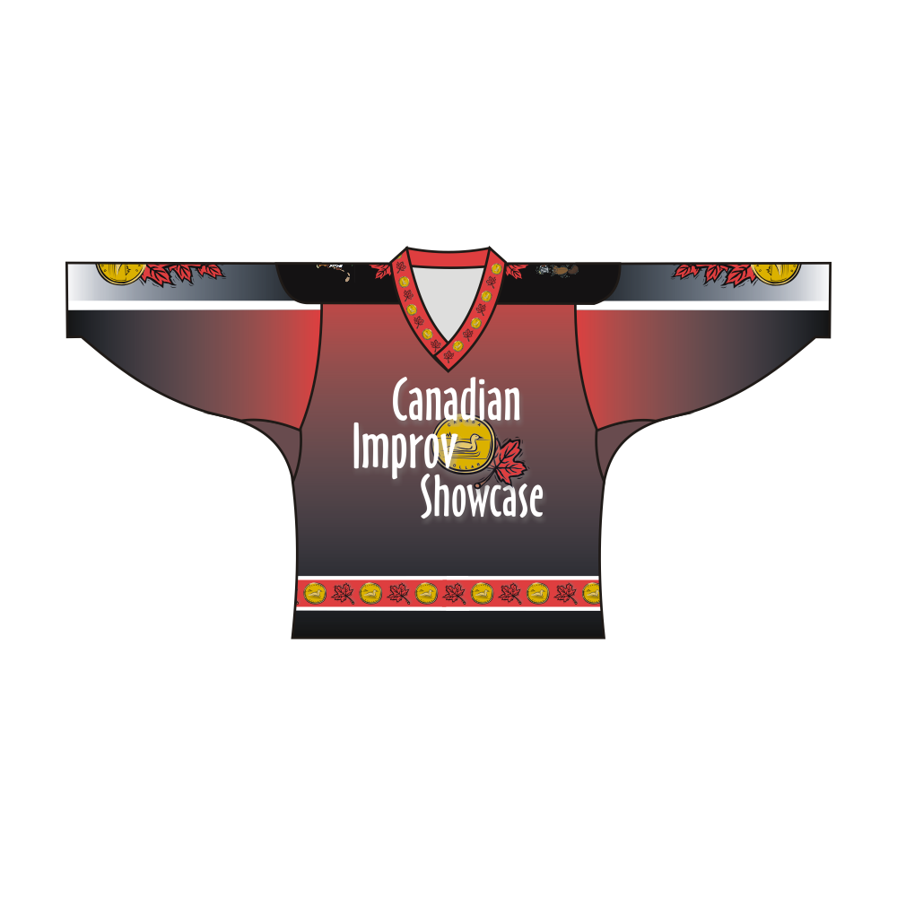 Custom Canadian Improv Showcase Hockey Jersey-0