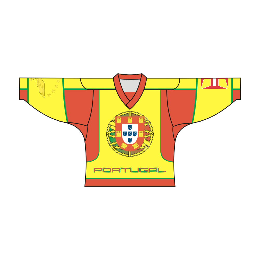 Custom Portugal Madeira Azores Hockey Jersey-0