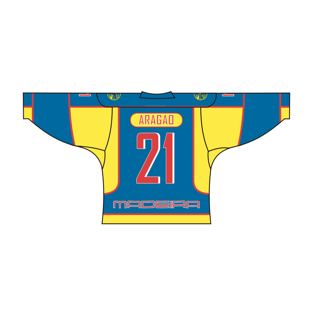Custom Portugal Madeira Azores Hockey Jersey-3