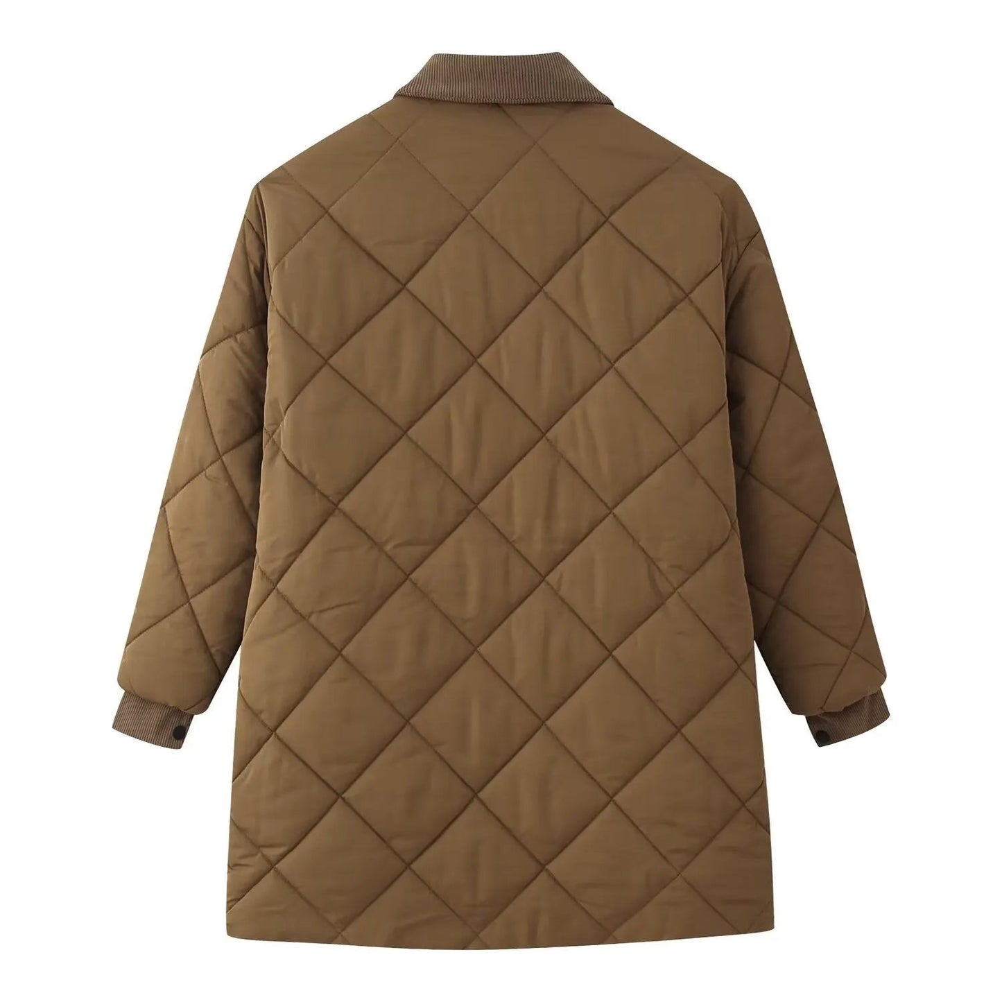 Women's Diamond Quilted Corduroy Collar Coat BYMANYC ® New York CONTEMPORARY VIBRANT MODERN FASHION - New Collection by BYMANYC ® New York