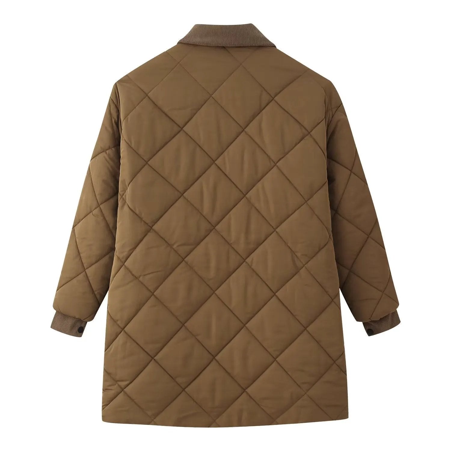 Women's Diamond Quilted Corduroy Collar Coat BYMANYC ® New York CONTEMPORARY VIBRANT MODERN FASHION - New Collection by BYMANYC ® New York