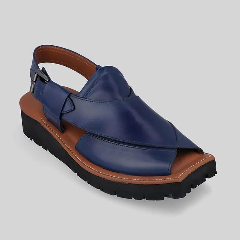 Mikaal C2R Mens Cowhide Rugged Leather Sandals Peshawari Chappal by Inland Leather