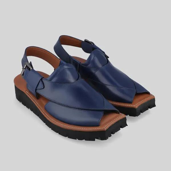 Mikaal C2R Mens Cowhide Rugged Leather Sandals Peshawari Chappal by Inland Leather