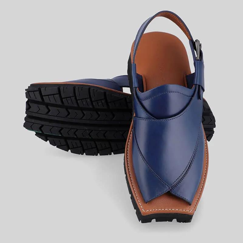 Mikaal C2R Mens Cowhide Rugged Leather Sandals Peshawari Chappal by Inland Leather