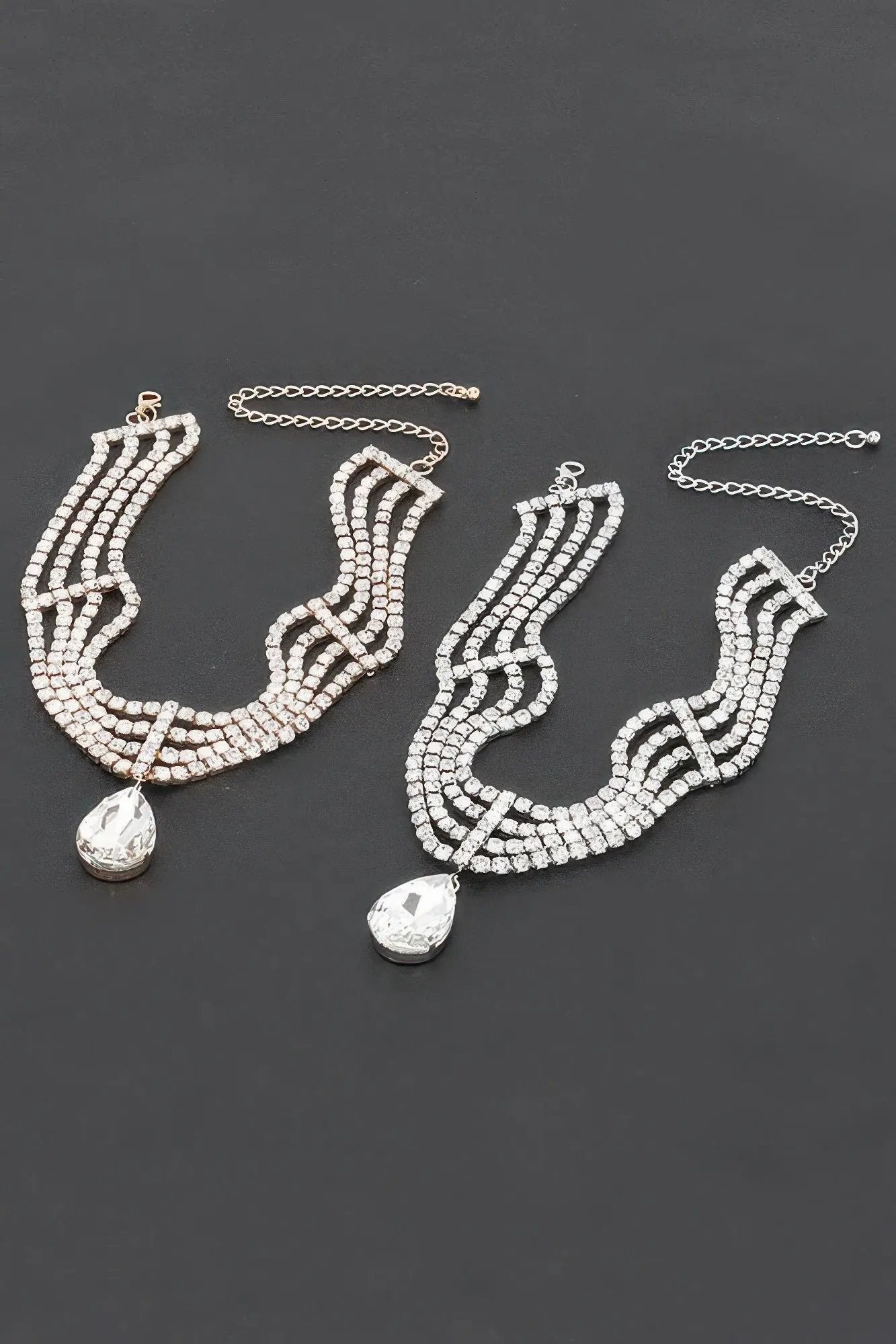 BROADWAY Rhinestone Choker & Crystal Pendant: NYFW BYMANYC ® New York by BYMANYC ® New York