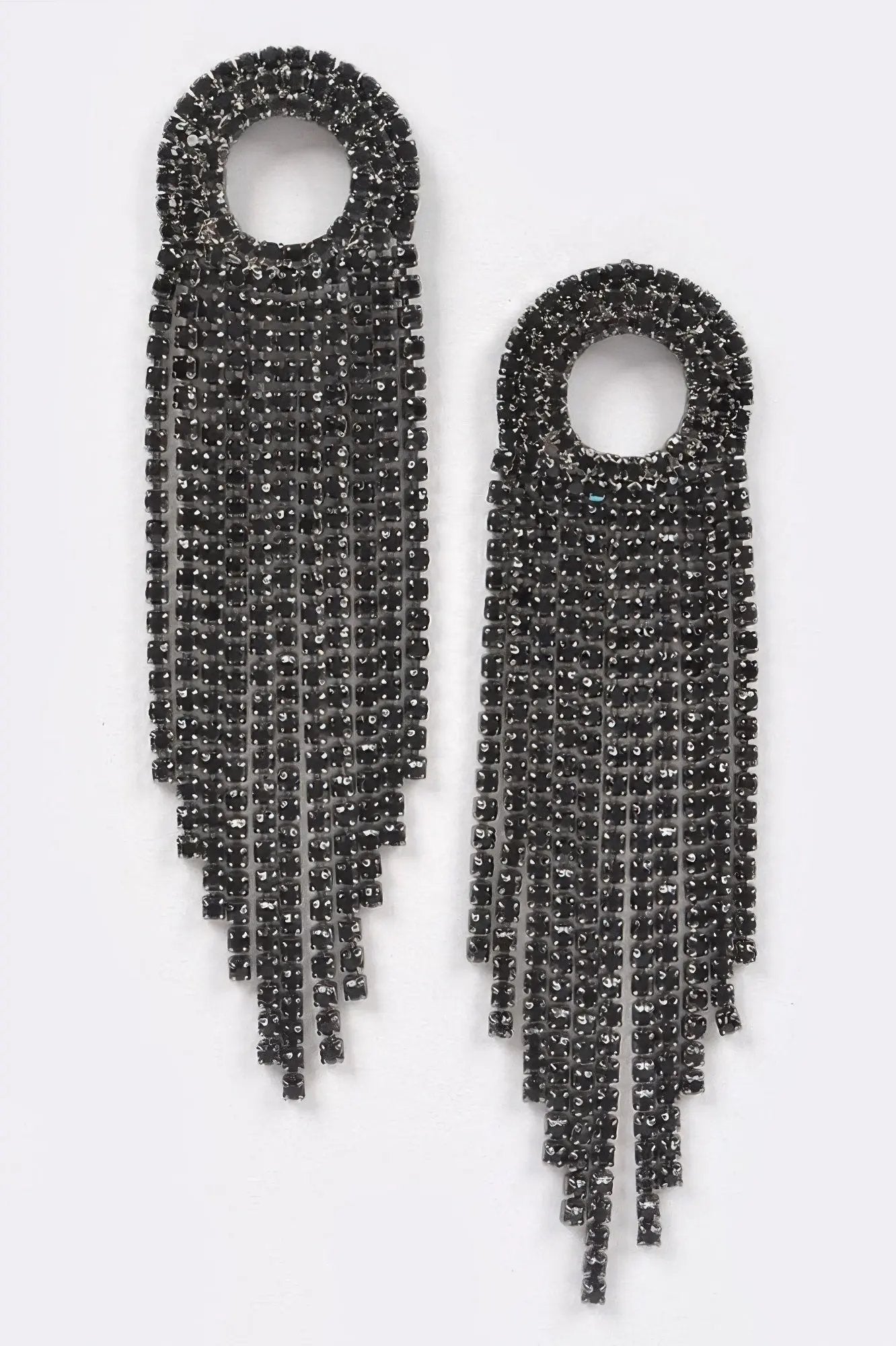 BROADWAY Rhinestone Fringe Drop Earrings: NYFW BYMANYC ® New York by BYMANYC ® New York