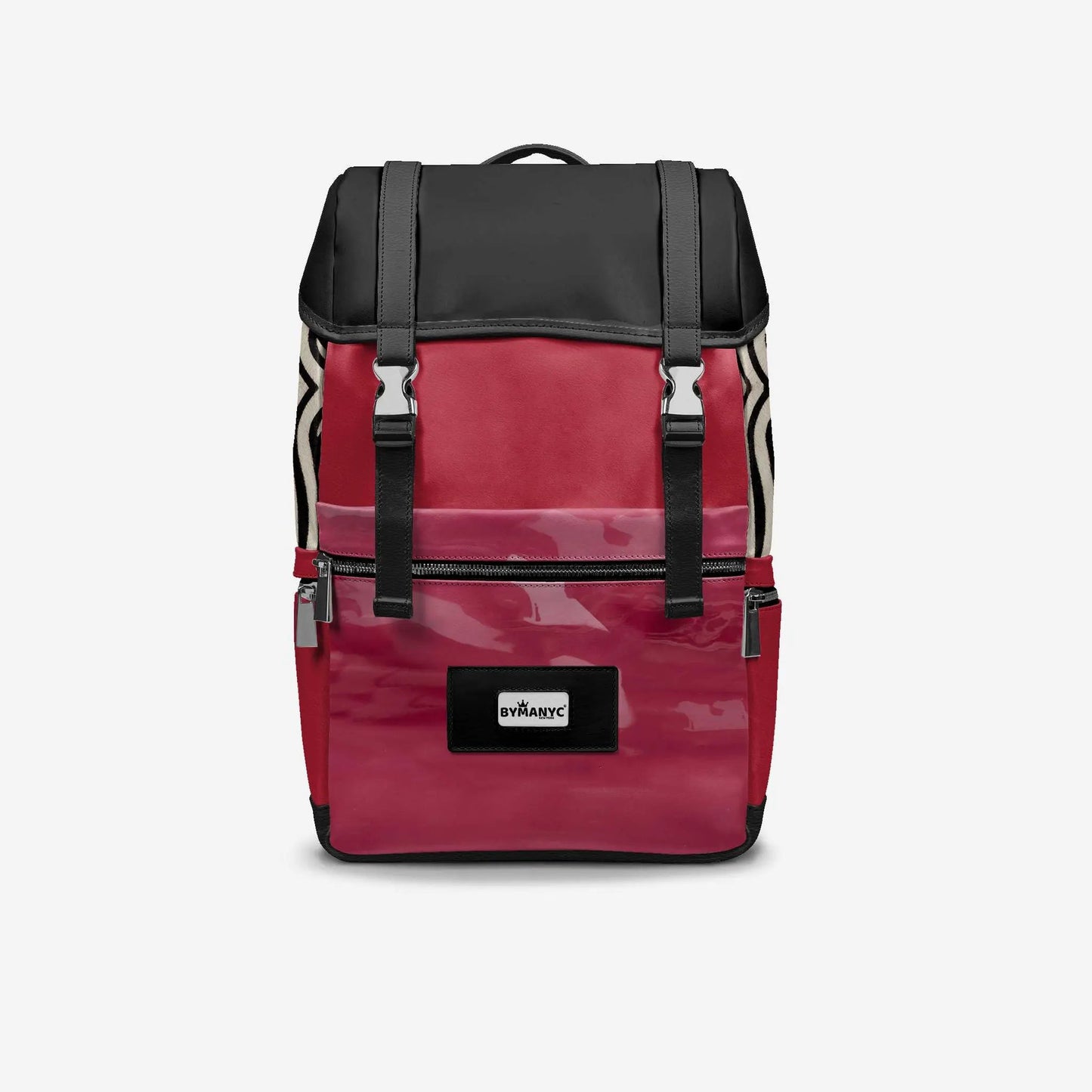 BYMANYC ® New York – NYC COUTURE Backpack in Fierce Red & Noir Zebra by BYMANYC ® New York