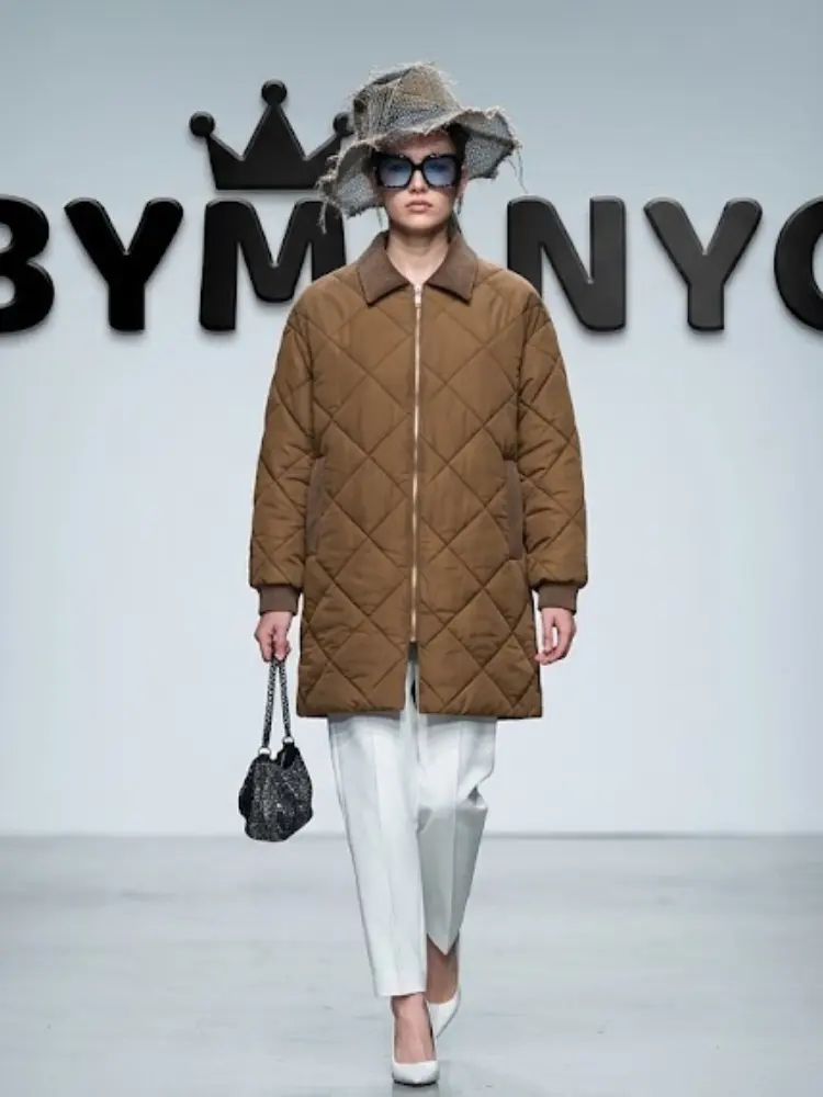 Women's Diamond Quilted Corduroy Collar Coat BYMANYC ® New York CONTEMPORARY VIBRANT MODERN FASHION - New Collection by BYMANYC ® New York