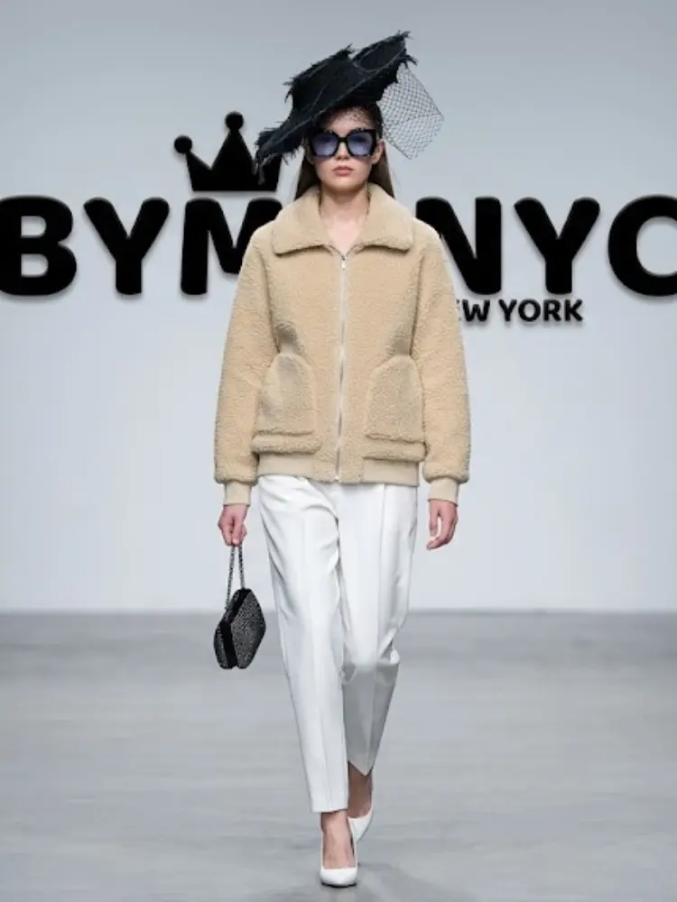 Women's Faux Shearling Sherpa Fleece Jacket BYMANYC ® New York CONTEMPORARY VIBRANT MODERN FASHION - New Collection by BYMANYC ® New York