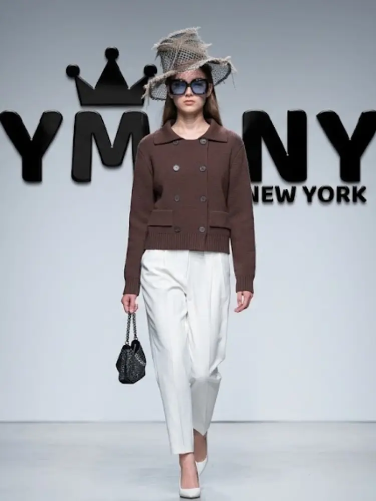 Women's Double-Breasted Knit Cardigan BYMANYC ® New York CONTEMPORARY VIBRANT MODERN FASHION - New Collection by BYMANYC ® New York