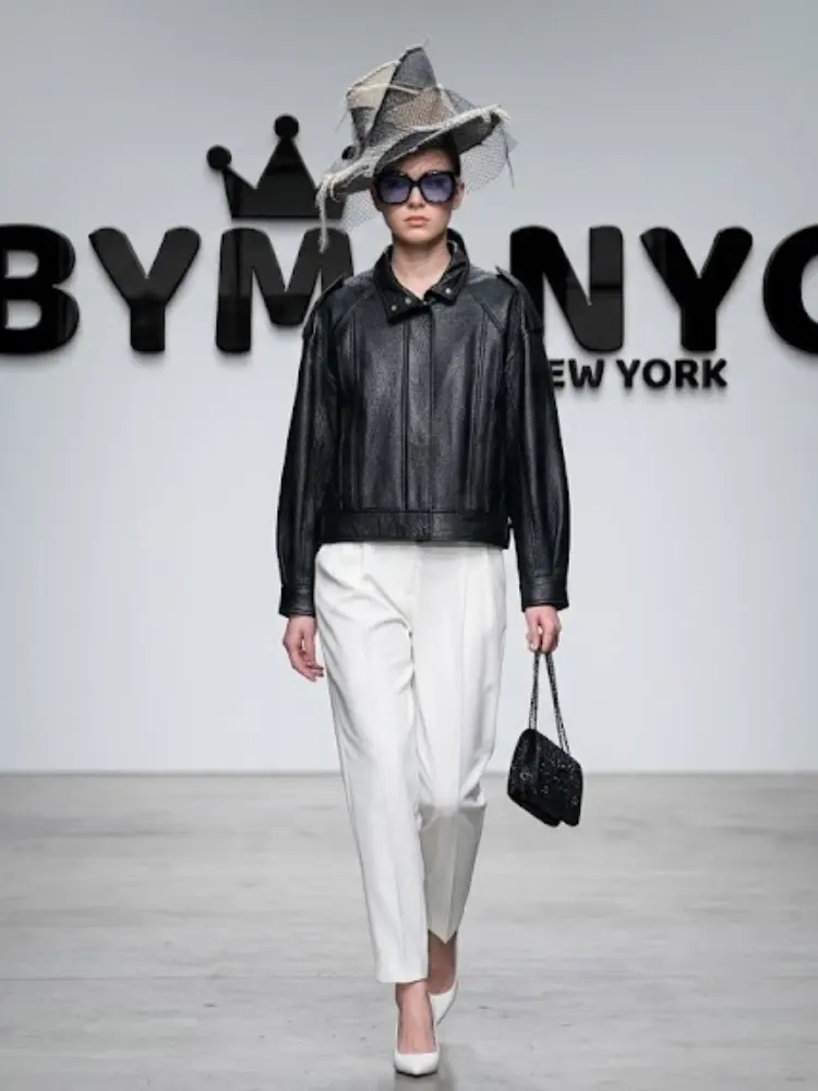Women's Textured Faux Leather Biker Jacket BYMANYC ® New York CONTEMPORARY VIBRANT MODERN FASHION - New Collection by BYMANYC ® New York