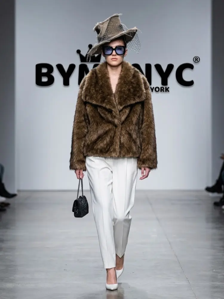 Women's Faux Fur Short Coat BYMANYC ® New York CONTEMPORARY VIBRANT MODERN FASHION - New Collection by BYMANYC ® New York