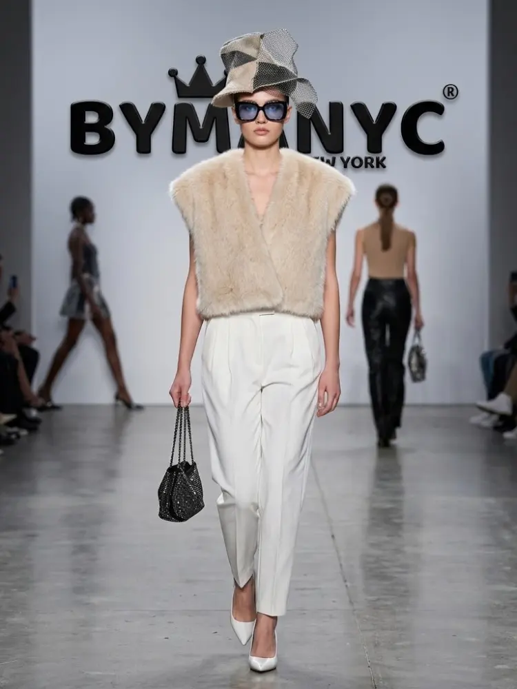 Women's Faux Fur Sleeveless Vest BYMANYC ® New York CONTEMPORARY VIBRANT MODERN FASHION - New Collection by BYMANYC ® New York