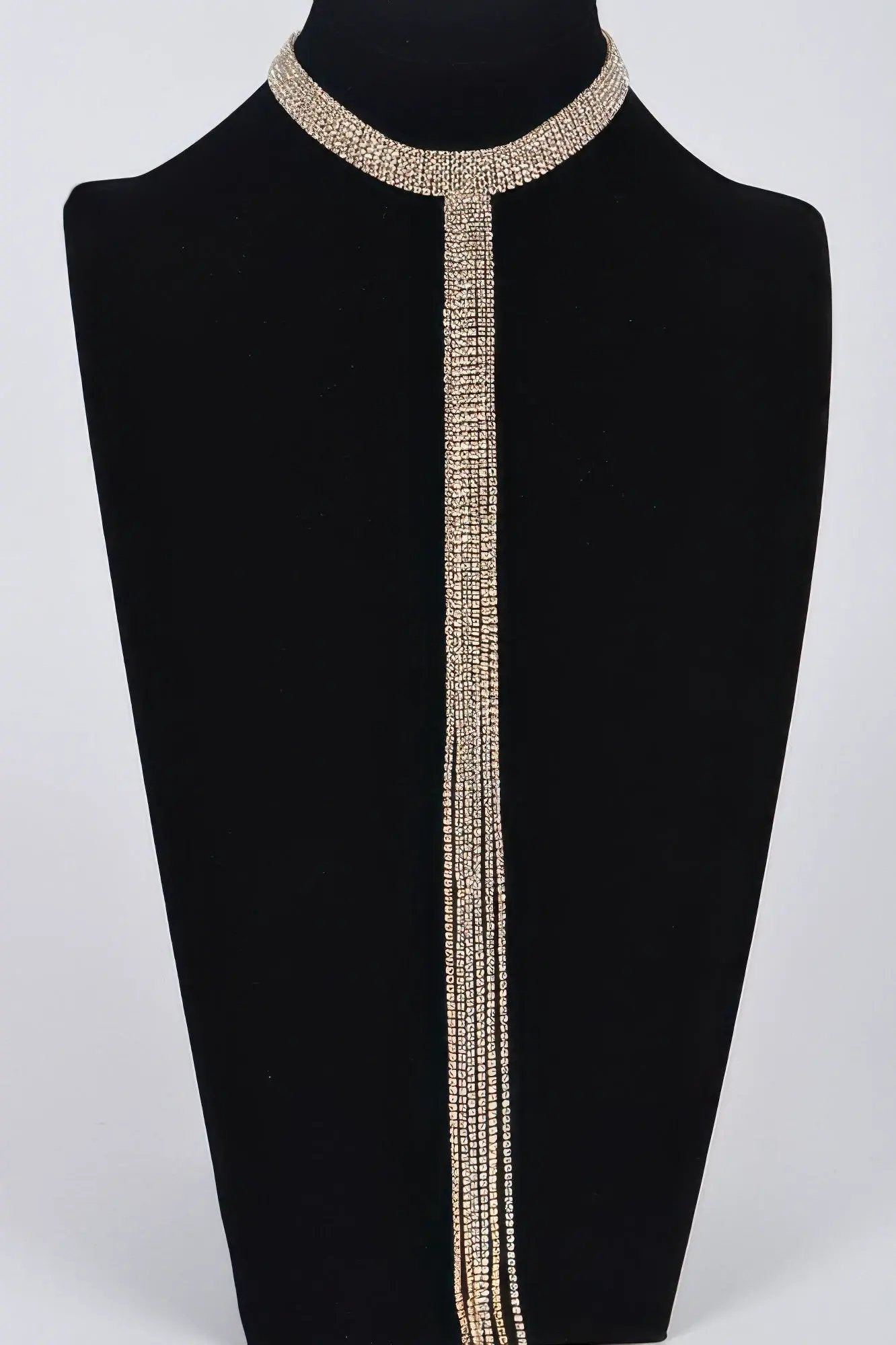 Bar Line Rhinestone Choker Necklace | BYMANYC ® New York Elegance by BYMANYC ® New York