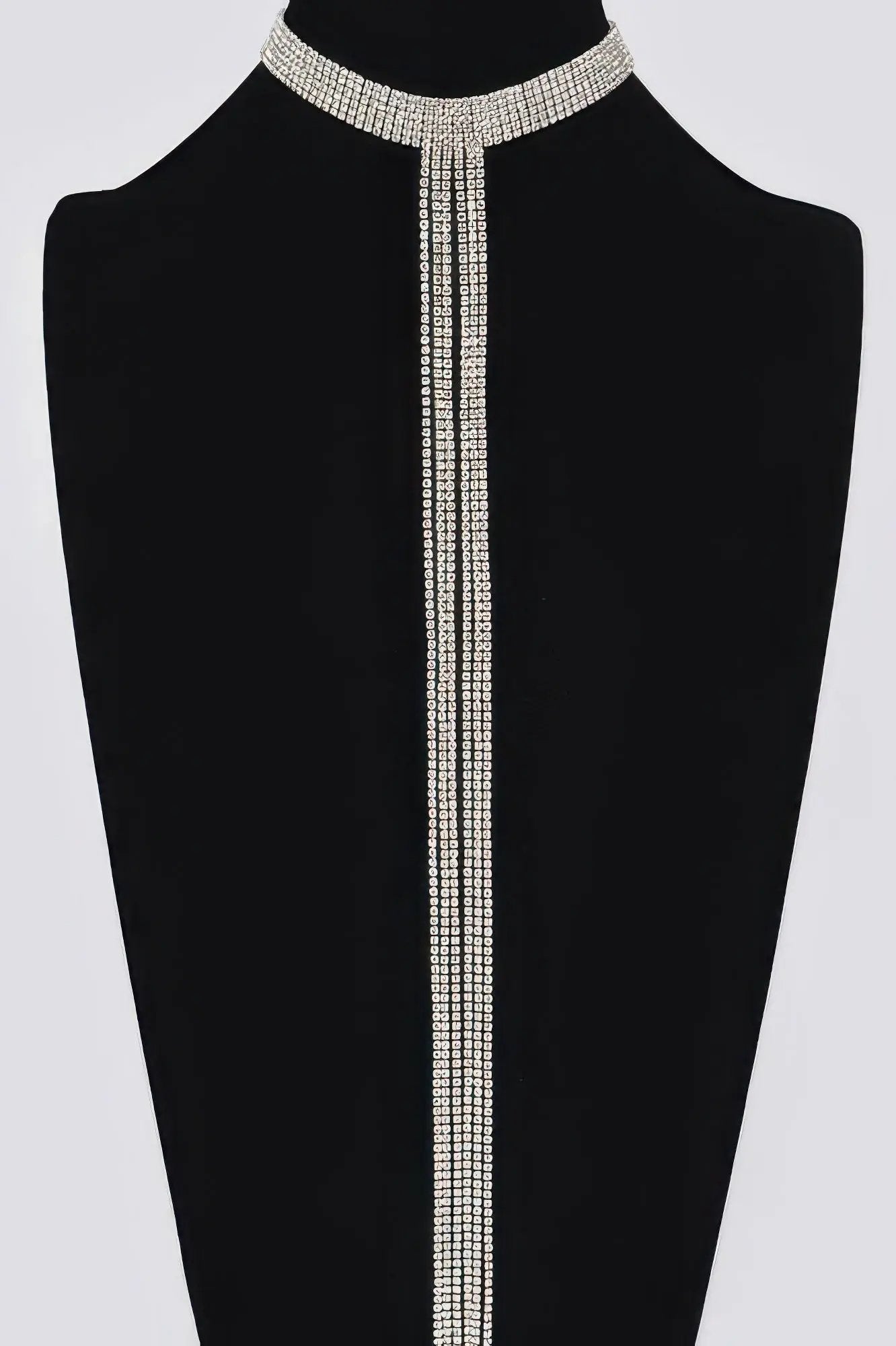 Bar Line Rhinestone Choker Necklace | BYMANYC ® New York Elegance by BYMANYC ® New York