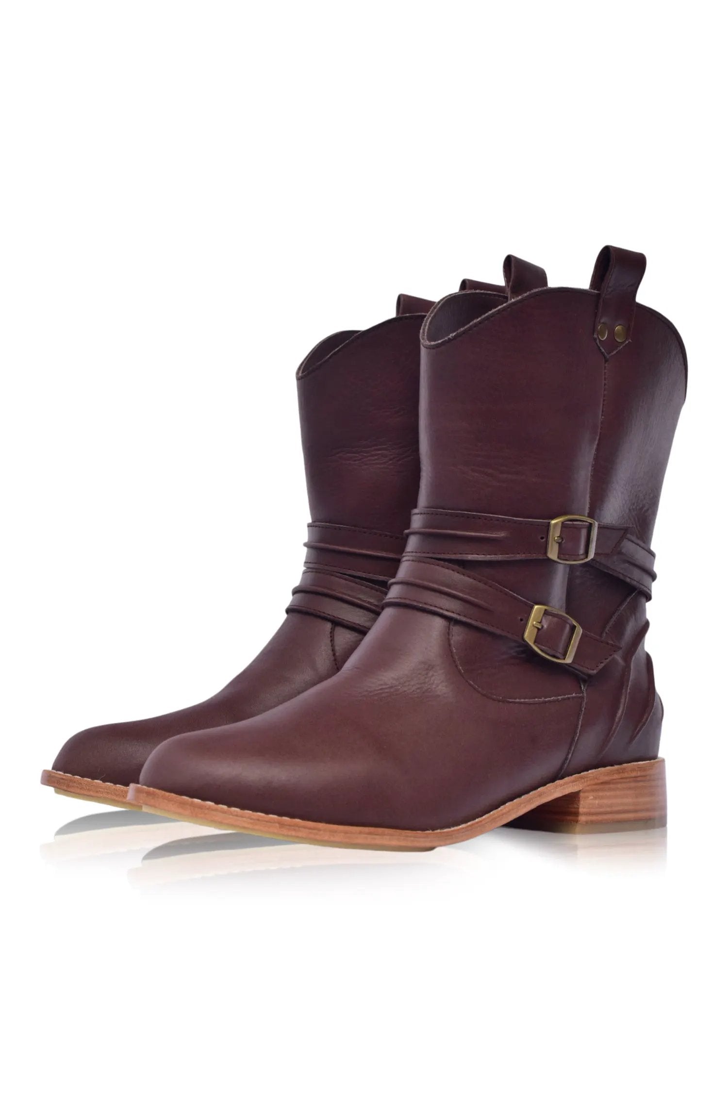 Barcelona Leather Boots (Sz. 7) by ELF