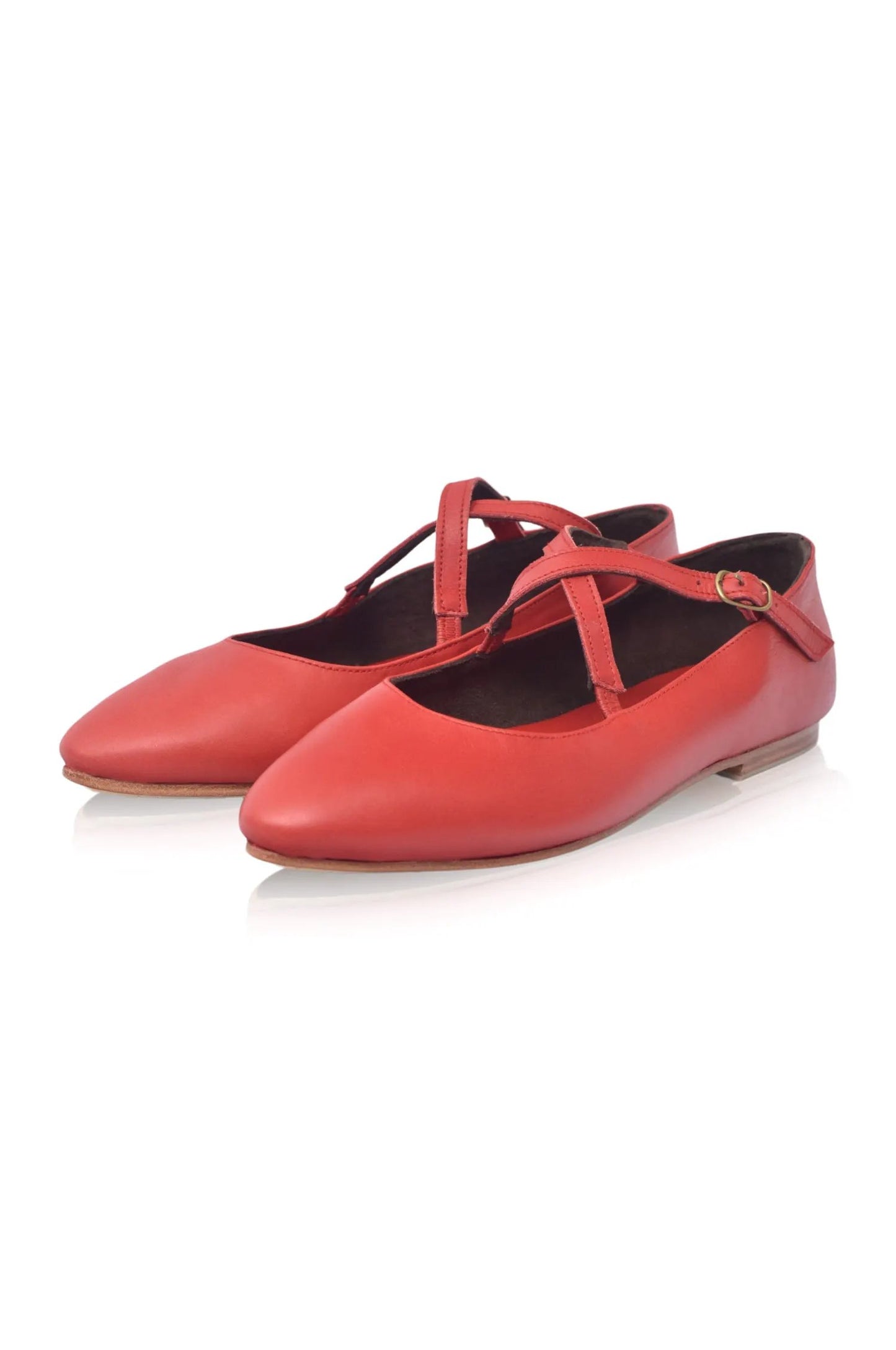 Bella Vita Criss-Cross Pointed Flats by ELF