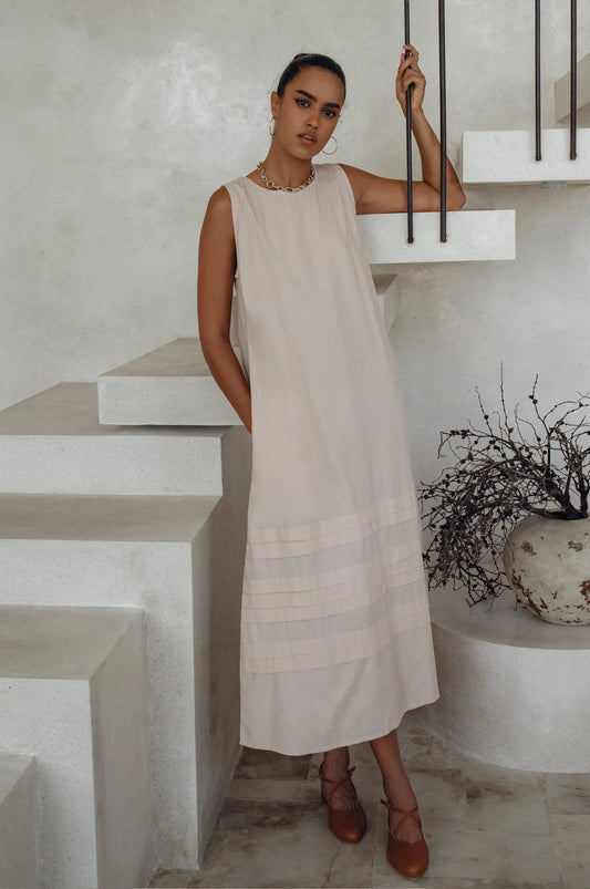 Beloved Cara Slip on Cotton Maxi Dress (Sale) by ELF