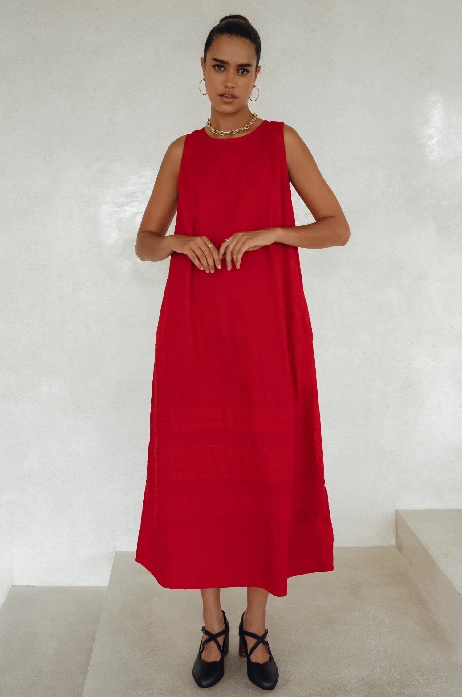 Beloved Cara Slip on Cotton Maxi Dress (Sale) by ELF