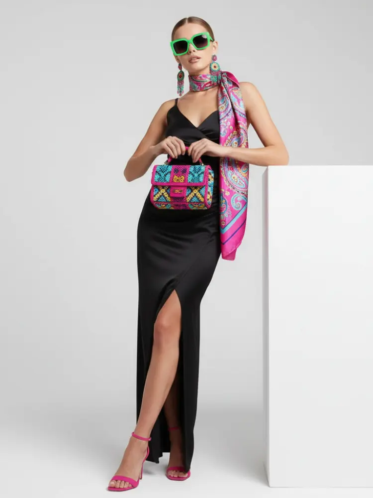 Black Backless V-Neck Slit Dress For Women, Fitted, Greenwich Village, BYMANYC New York. by BYMANYC ® New York