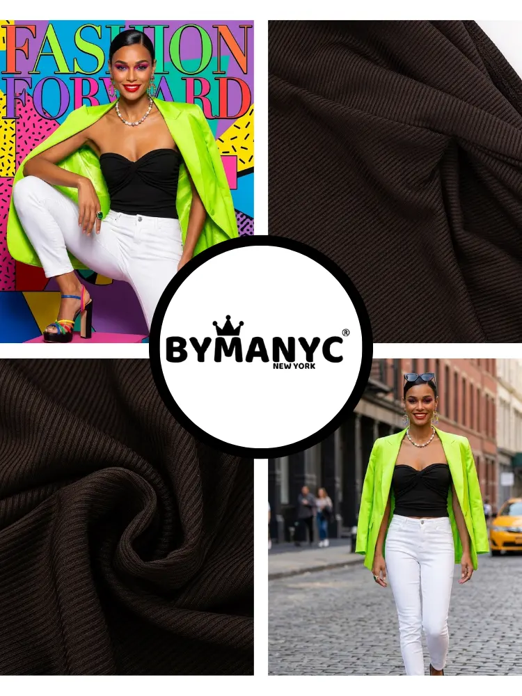 Black TRIBECA Draped Bandeau Top Prêt-à-Porter BYMANYC ® New York by BYMANYC ® New York